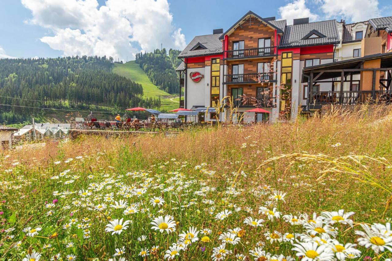 Amarena Spa Hotel - Breakfast Included In The Price Spa Swimming Pool Sauna Hammam Jacuzzi Restaurant Inexpensive And Delicious Food Parking Area Barbecue 400 M To Bukovel Lift 1 Room And Cottages Exterior photo