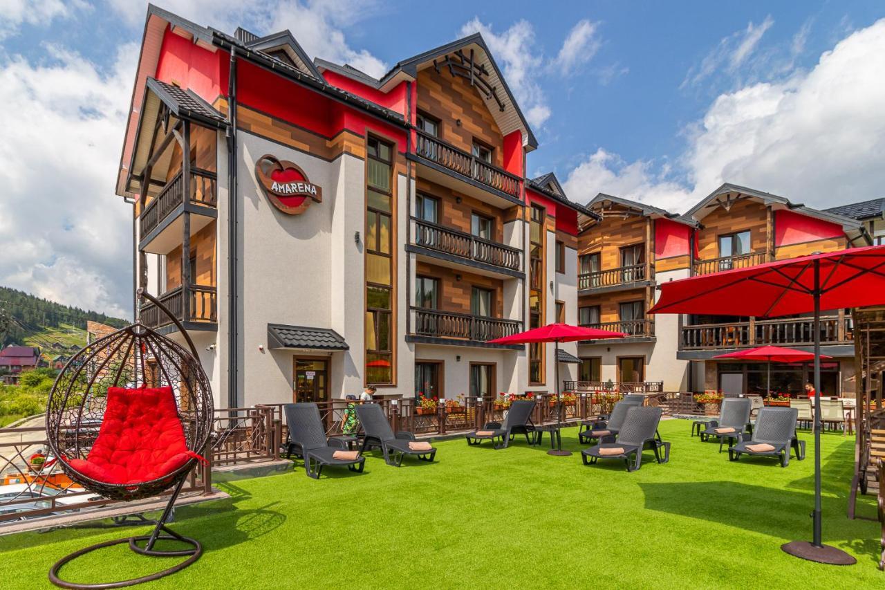 Amarena Spa Hotel - Breakfast Included In The Price Spa Swimming Pool Sauna Hammam Jacuzzi Restaurant Inexpensive And Delicious Food Parking Area Barbecue 400 M To Bukovel Lift 1 Room And Cottages Exterior photo