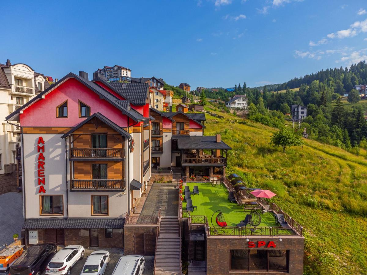 Amarena Spa Hotel - Breakfast Included In The Price Spa Swimming Pool Sauna Hammam Jacuzzi Restaurant Inexpensive And Delicious Food Parking Area Barbecue 400 M To Bukovel Lift 1 Room And Cottages Exterior photo