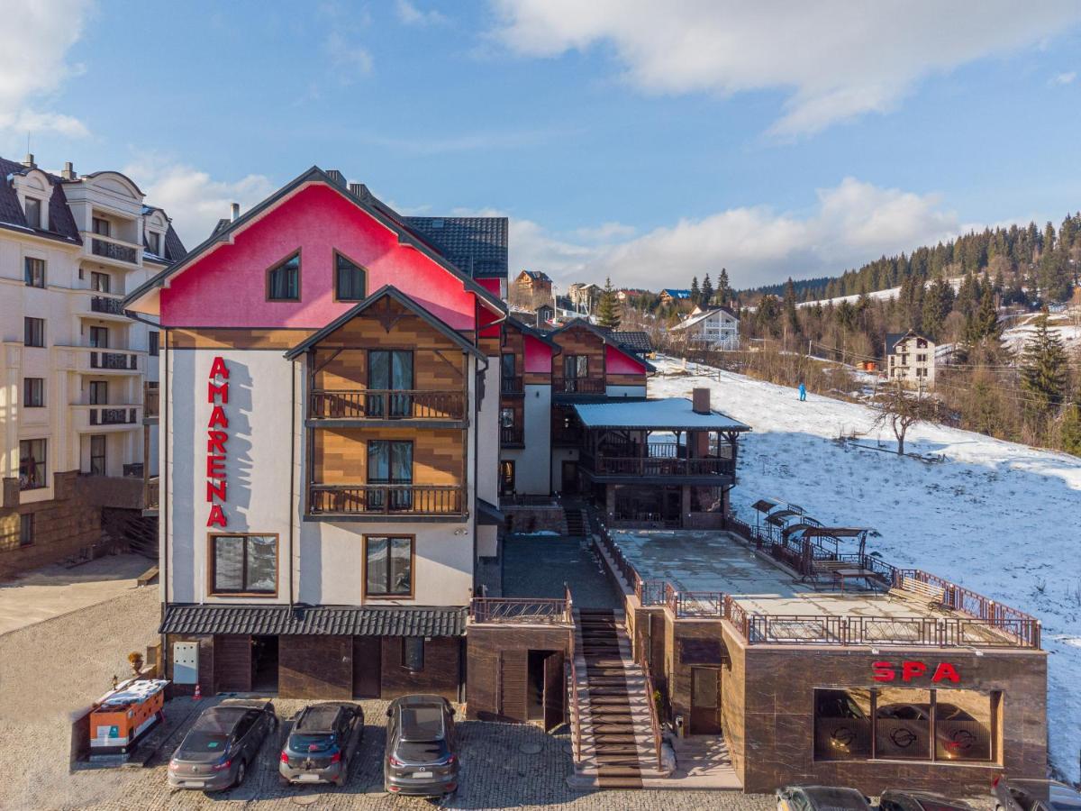 Amarena Spa Hotel - Breakfast Included In The Price Spa Swimming Pool Sauna Hammam Jacuzzi Restaurant Inexpensive And Delicious Food Parking Area Barbecue 400 M To Bukovel Lift 1 Room And Cottages Exterior photo